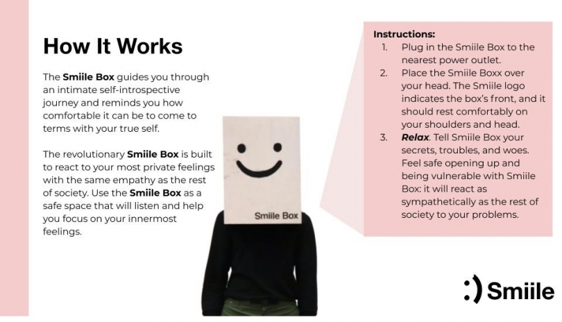 A Mock Infographic for the "Smiile Box" Smiile Box Demo