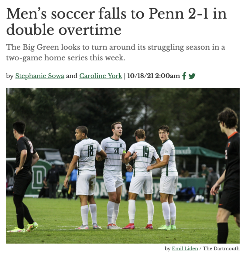 Photo of the Men's Soccer Article