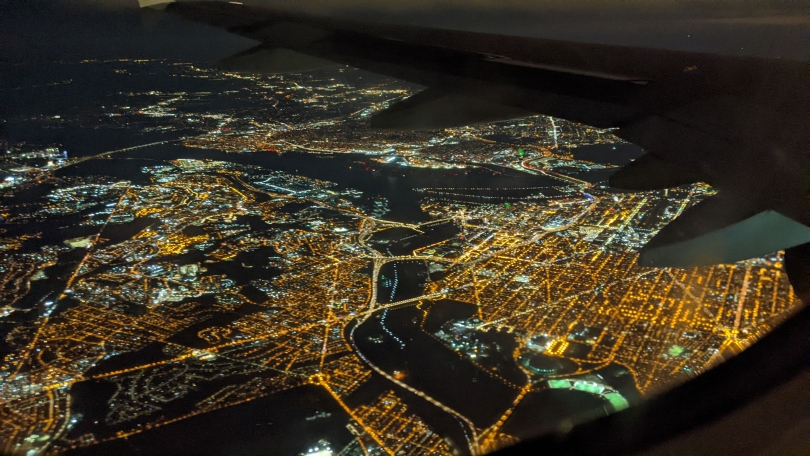My view over Washington D.C. on my flight home!