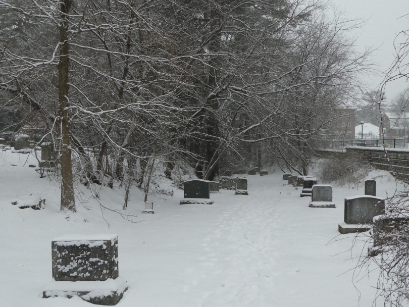 Hanover Graveyard snow pic