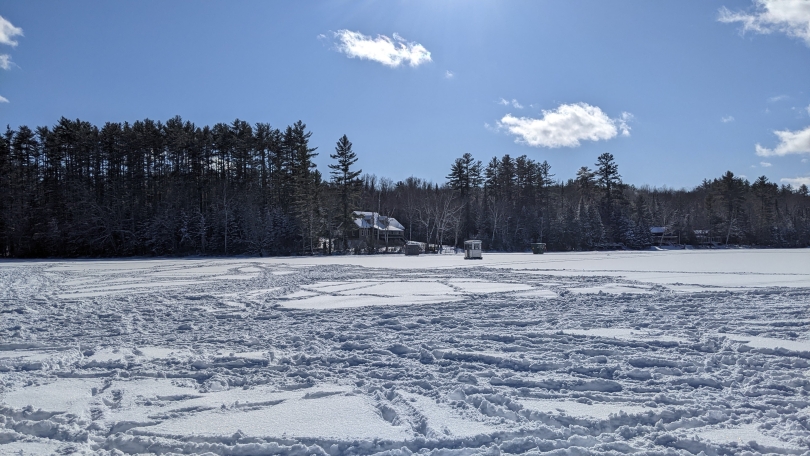 I couldn't wait to get out on the ice! 