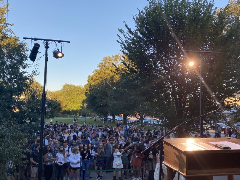 A view of the class of 2024 before the Twilight Ceremony began. 