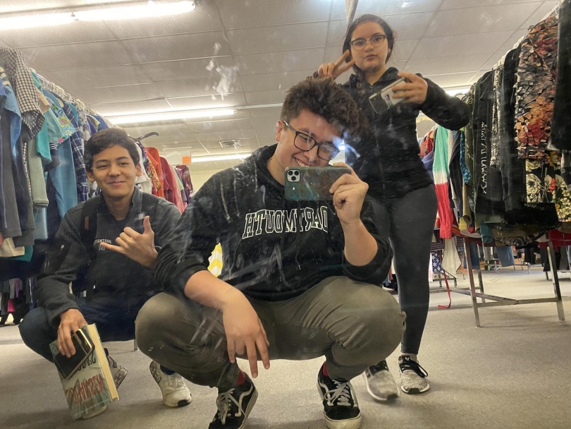 Thrift shop selfie!