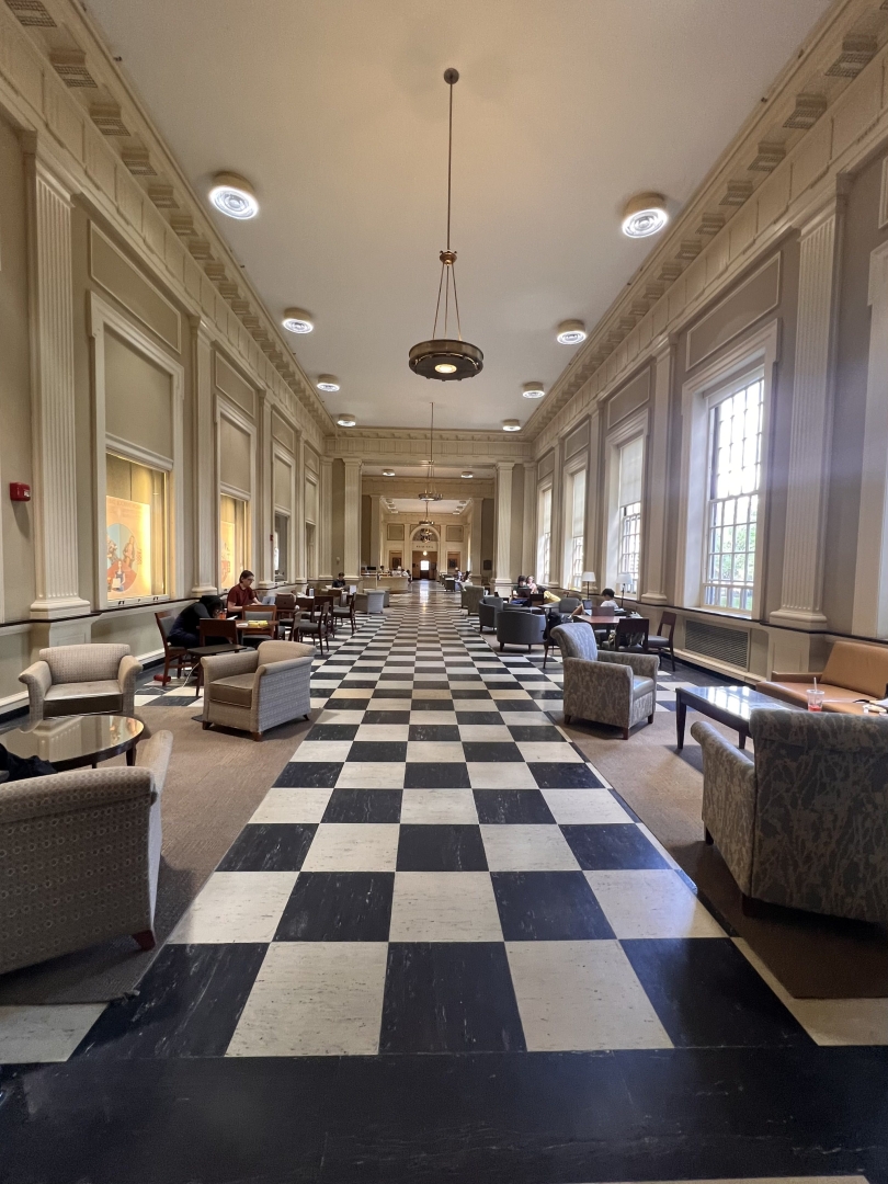 picture of Blobby in Baker-Berry Library picture of Blobby in Baker-Berry Library