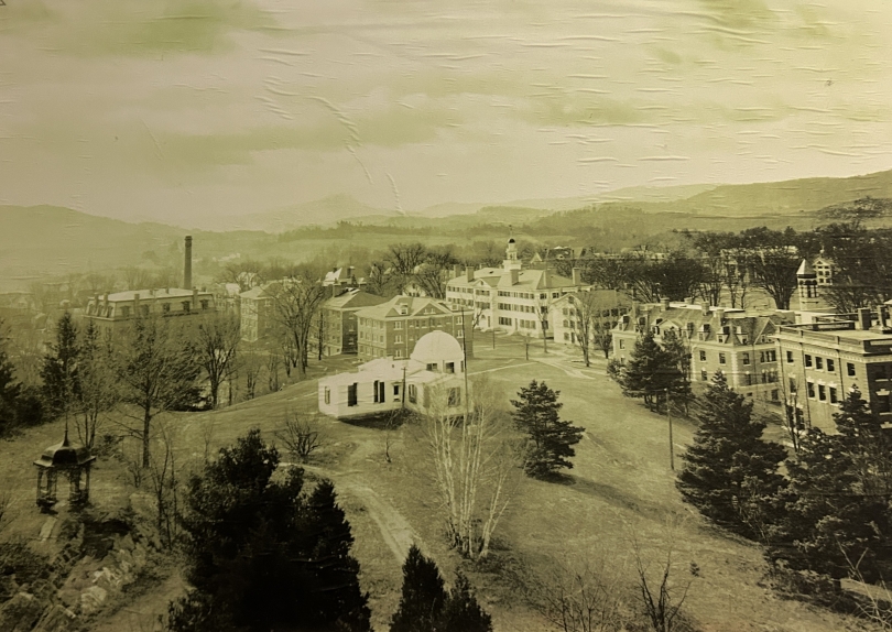 Photo from the 1900s of Shattuck Observatory and surrounding areas