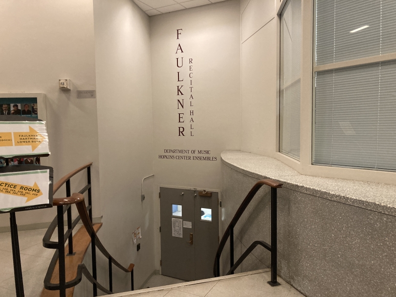 The entrance to the Music Department Music Department