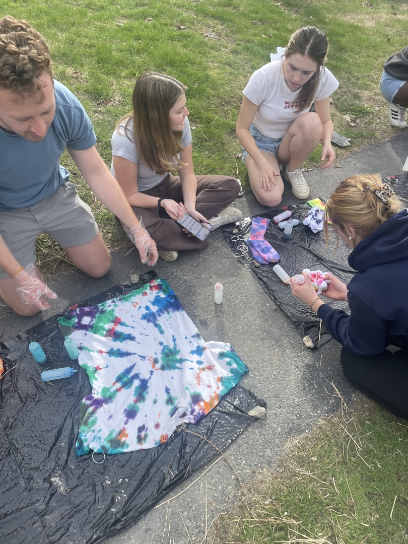 Tie-dying with my DREAM community