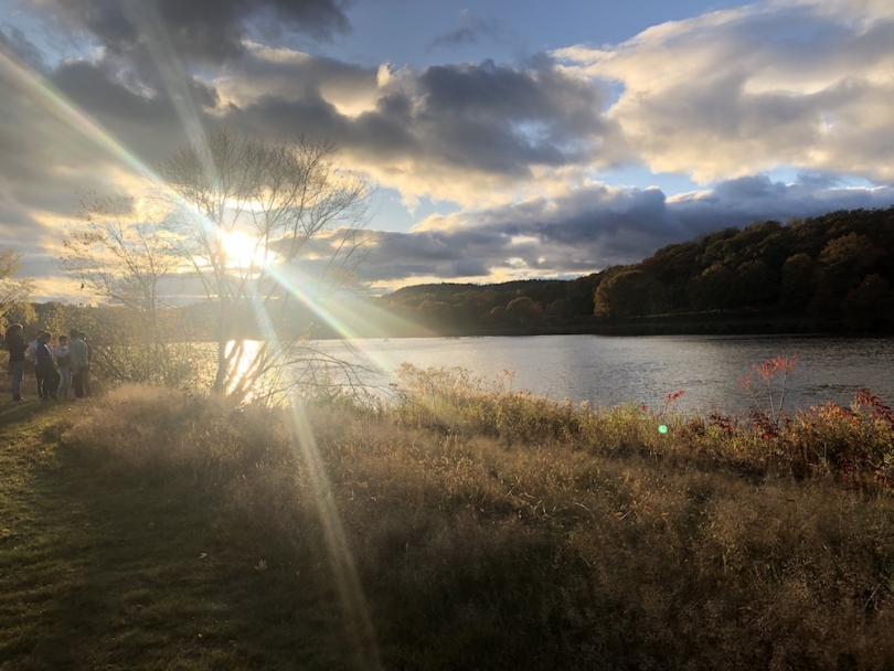 The shore of the Connecticut River near the O-Farm! By the Connecticut River on the O-Farm