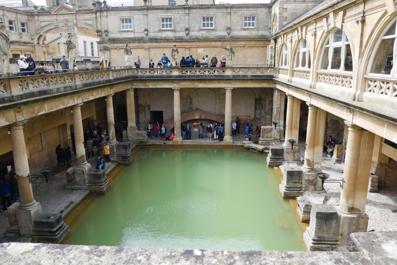 An image of the Roman Baths in Bath, England