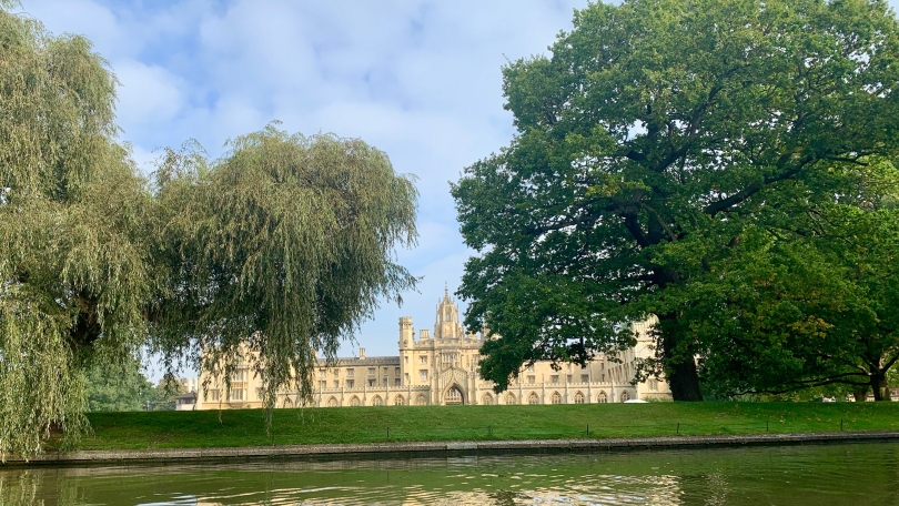 View of the University of Cambridge from the River Cam