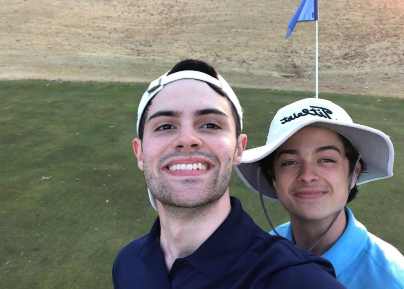 Me and my best friend Jeff out on the golf course! 