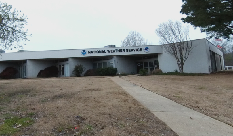 The National Weather Service building in Memphis, TN. 