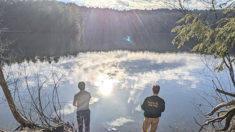 Me and my friends fishing on the Connecticut River!