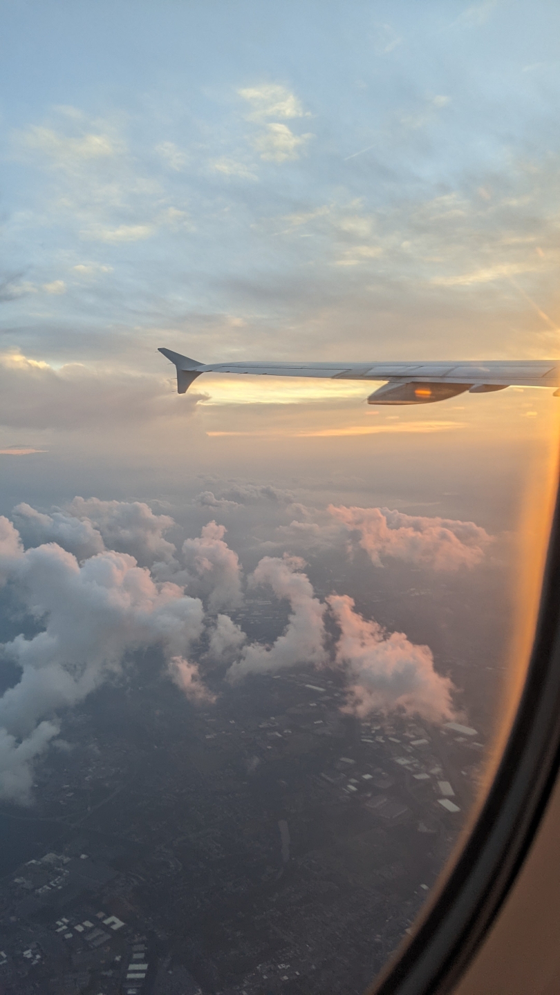 View from the plane window