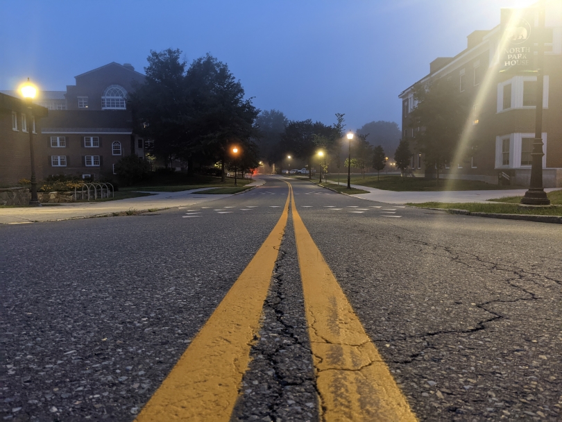 Beautiful night-time road picture