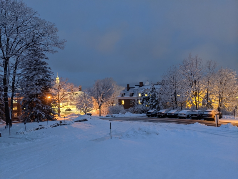 View from Shattuck Observatory after the recent snowstorm