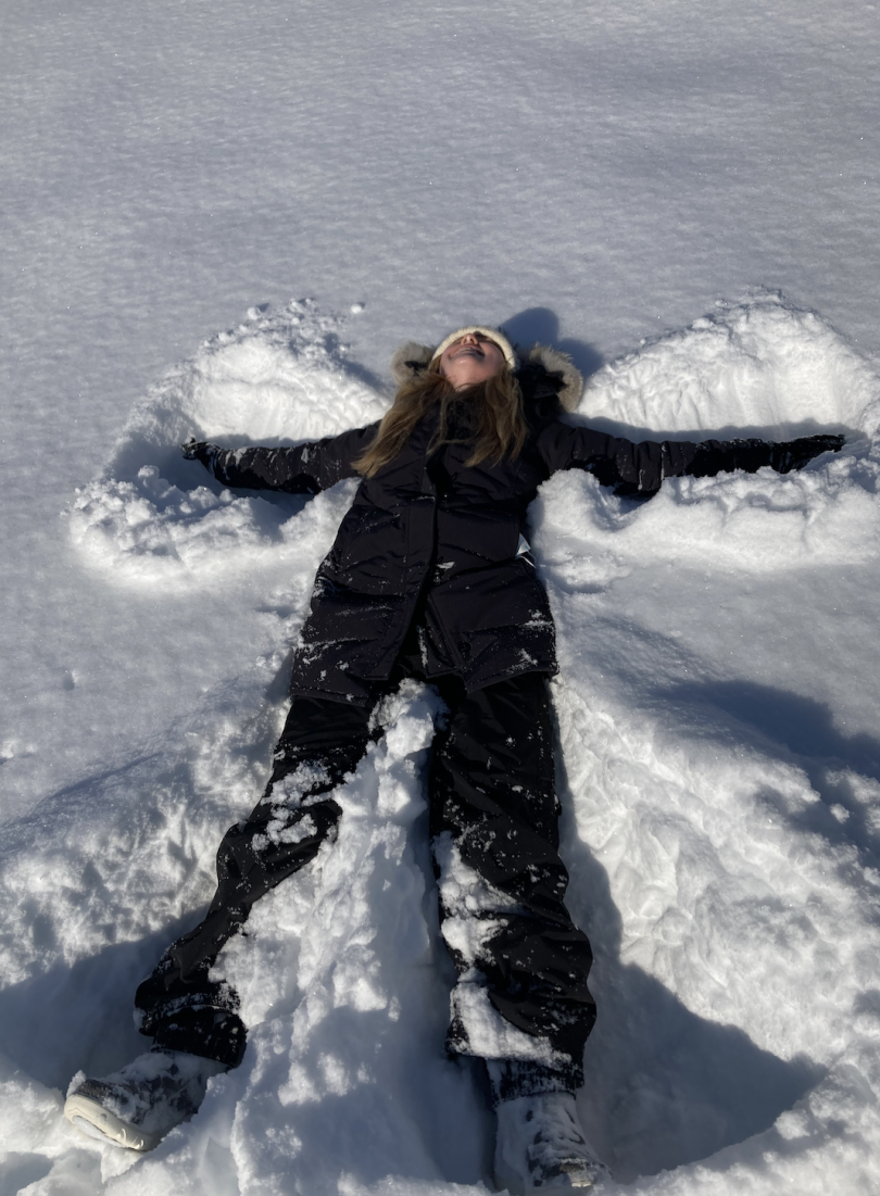 Snow angels after a snowfall! Snow angels after a snowfall!