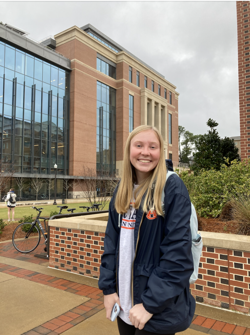 My friend Katie at Auburn University