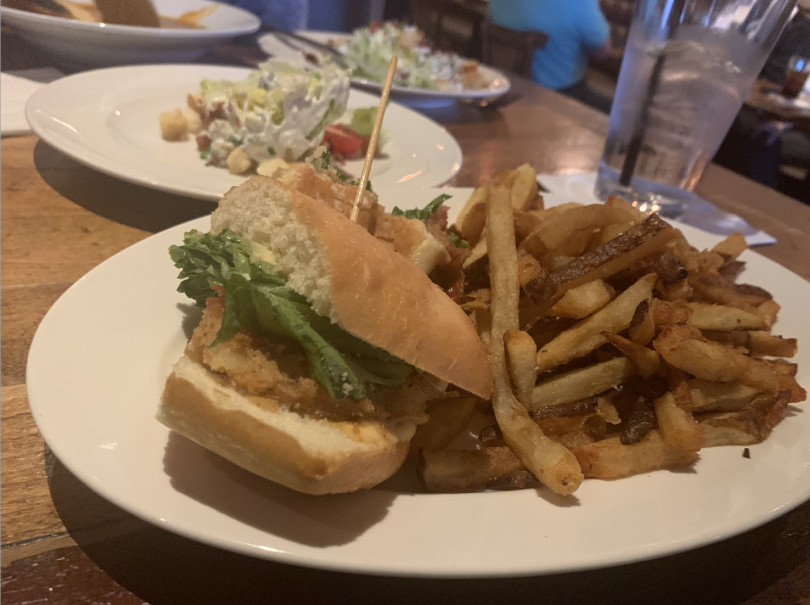 My delicious BLT with fried green tomatoes!