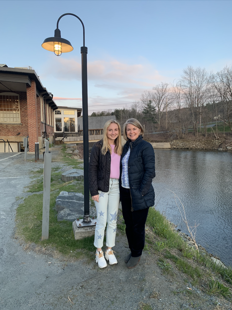 Mom and me after dinner! Mom and me after dinner!