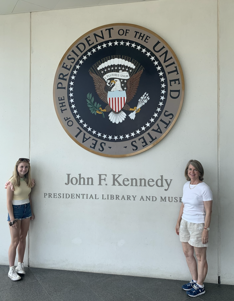 My Mom and I at the JFK Library