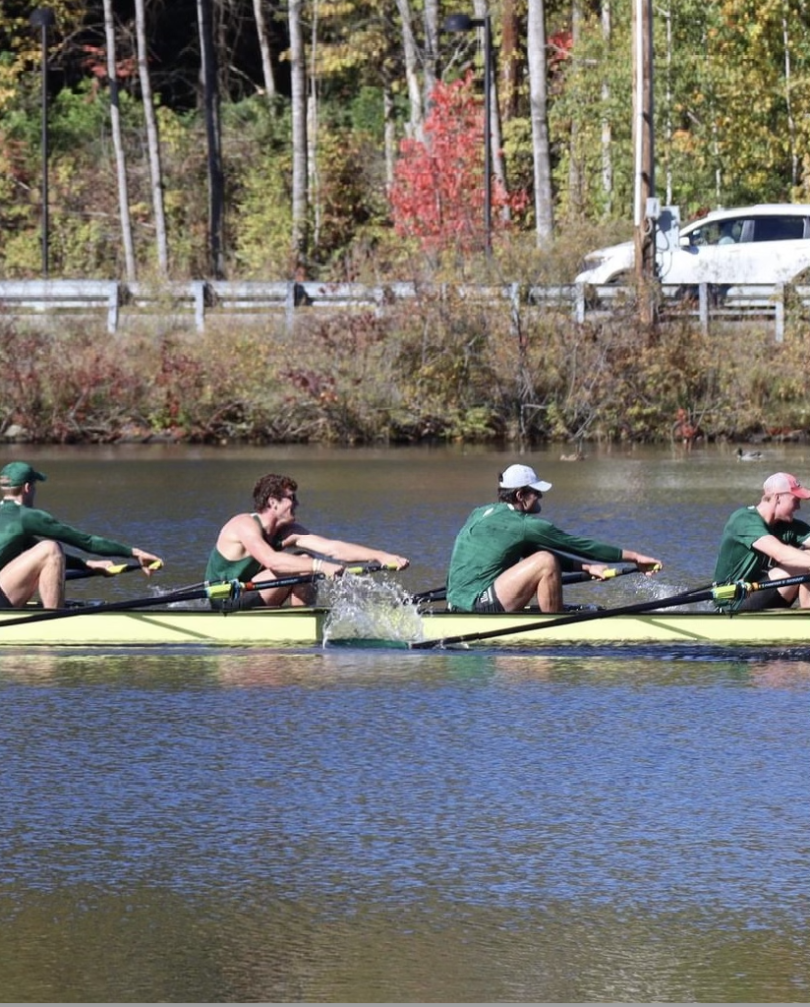 Rowing practice on the Connecticut River