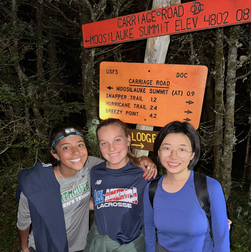Photo with friends during first-year trips