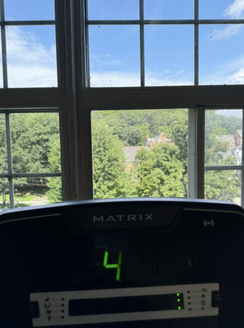 View from the second floor of the gym!