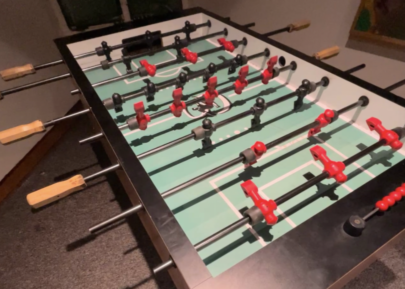 French Hall's foosball table
