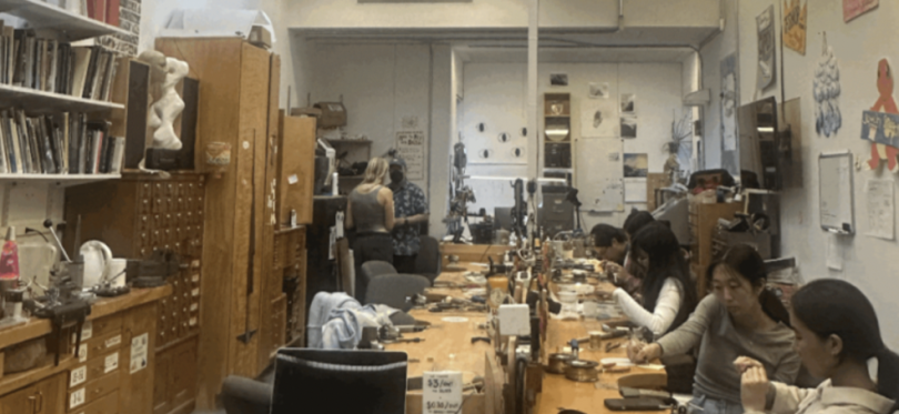 The jewelry studio