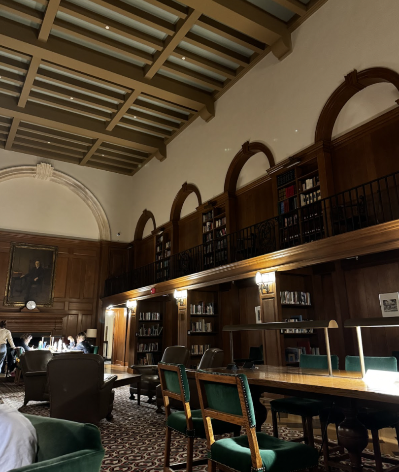 dark academia interior of the tower room