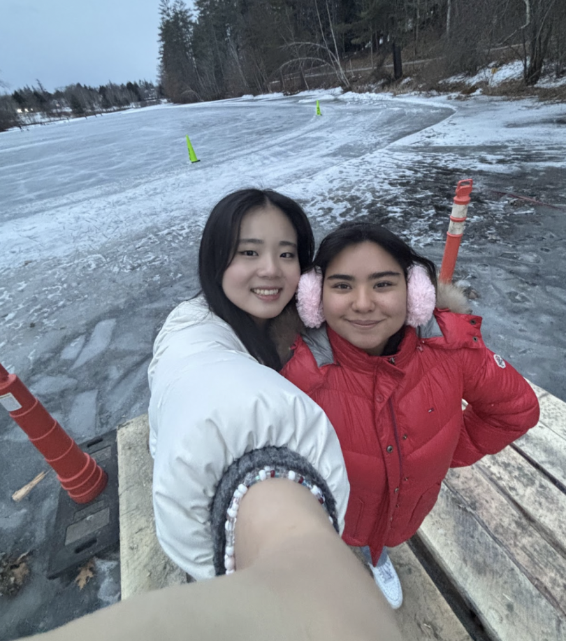 Occom Pond is completely frozen!