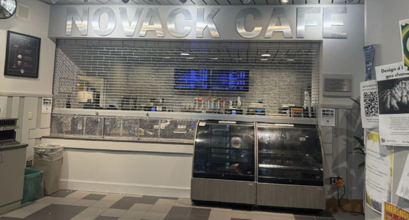 A photo of Novack Cafe in Berry Library.
