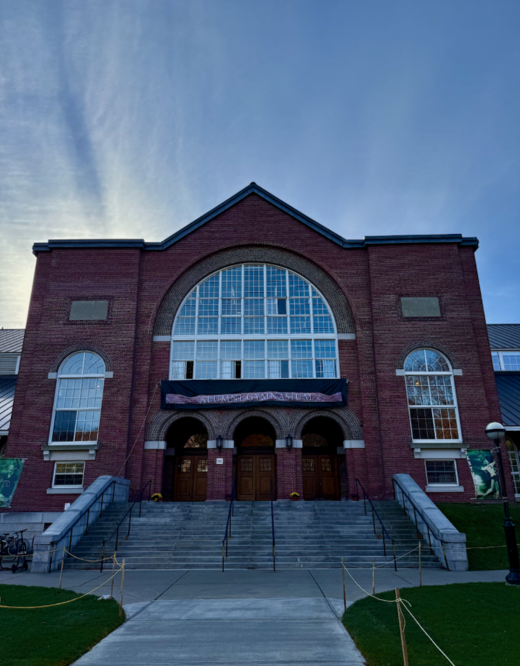 A large building with traditional New England architecture.