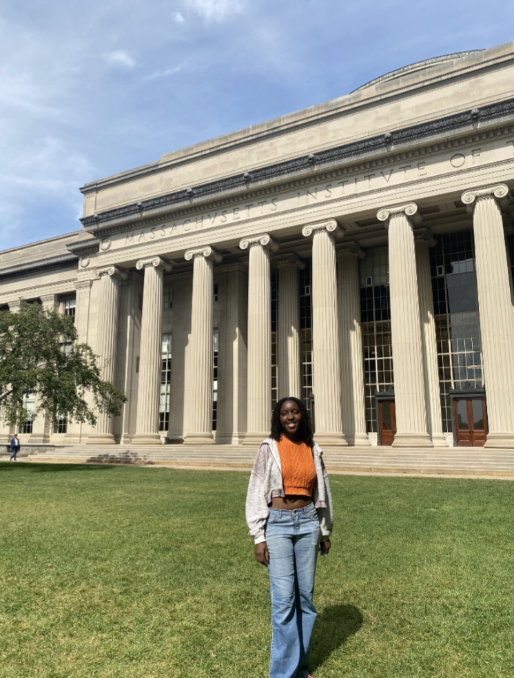 A photo of me standing in front of an MIT building.