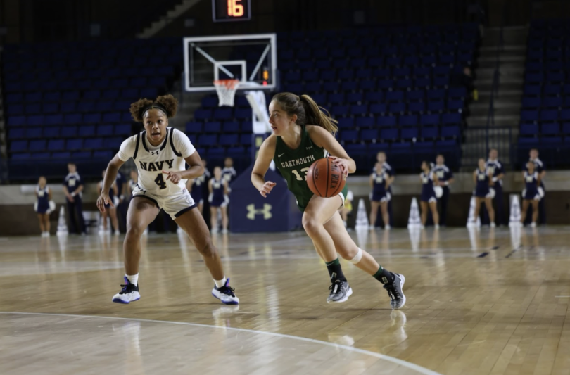 two people playing basketball