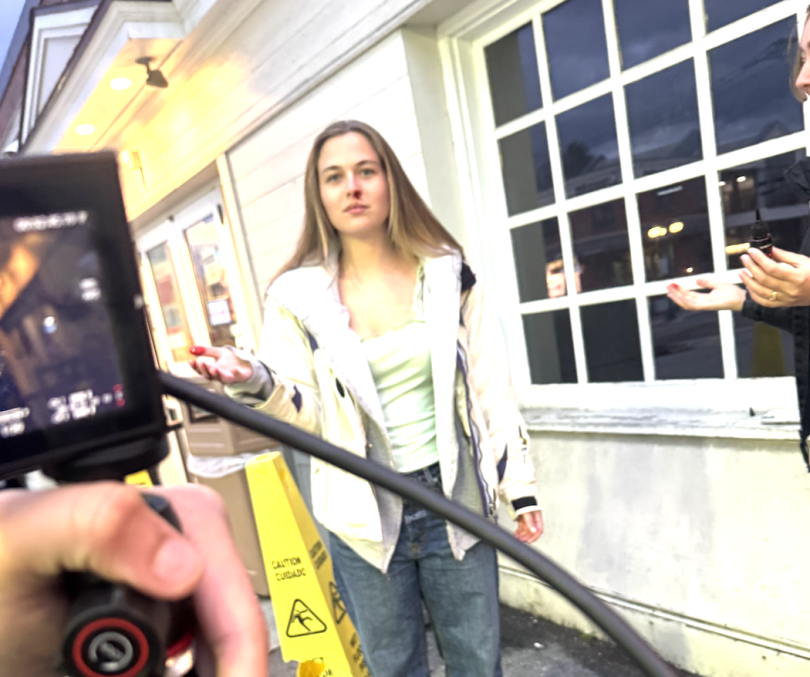 Me doing camera work for my friend Annabel's thesis project!