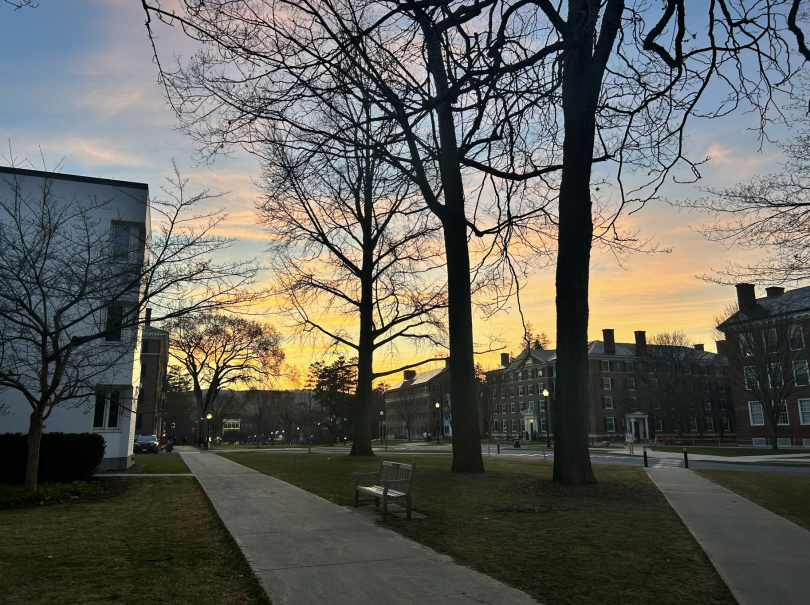  A picture of the sunset at Dartmouth. 
