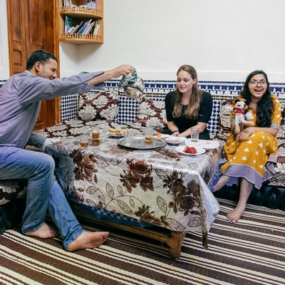 An image of Dartmouth students studying away in Morocco