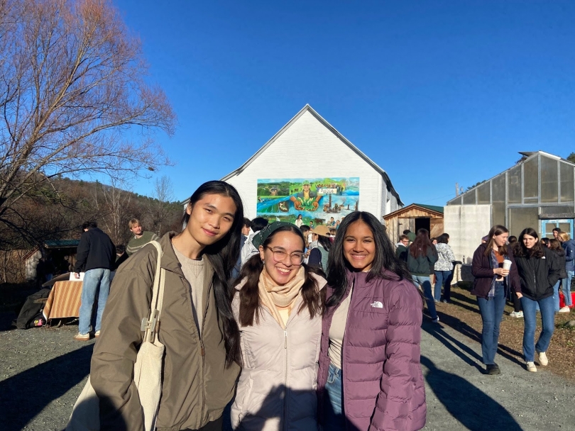 Photo of friends and I at the O-farm.