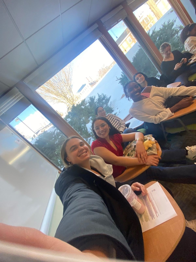 Selfie of my classmates and I on our last day of class. 