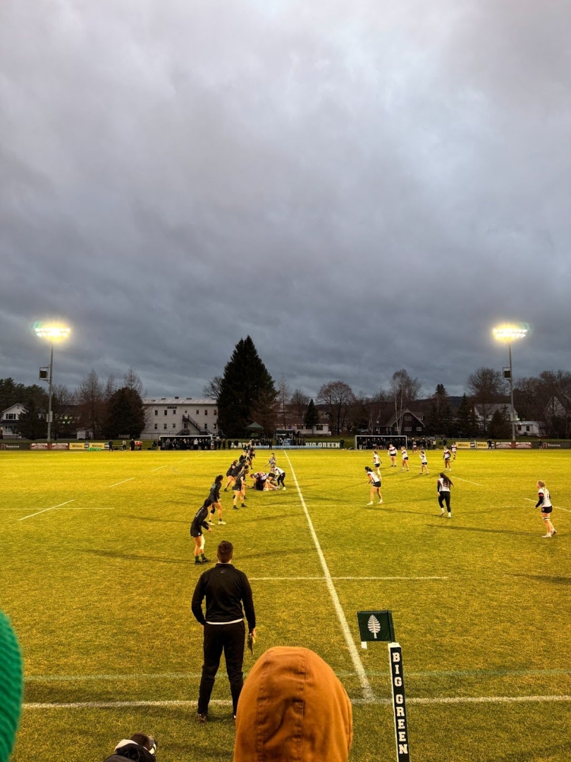  Dartmouth Women's Rugby playing against Harvard this past fall