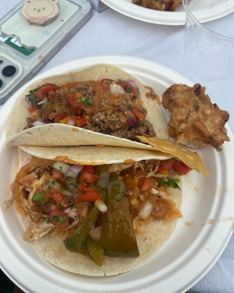 A photo of the Latin food offered at the Latin and Caribbean Kickoff BBQ.