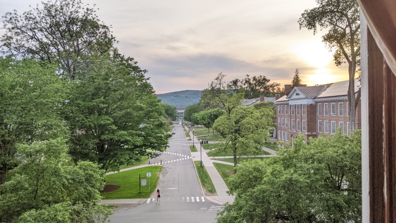 View from Baker-Berry Library 