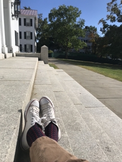 Another Great Place to Read is in Front of Dartmouth Hall