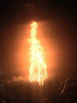 The Ten Foot Bonfire! Homecoming Bonfire