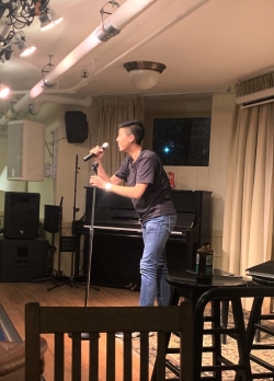 Nick Performing Stand Up Comedy