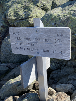 Mt Lafayette Sign