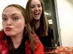 My friend Ally and I posing for a photo.