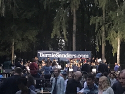 One of (many) candidates on campus! Bernie Sanders on Campus